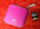 Porta Cd armazenamento para 40 CDS rosa pink