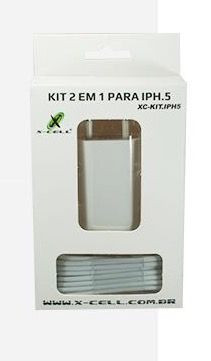 Kit 2 x 1 cabo é fonte usb para IPHONE 5/6/7