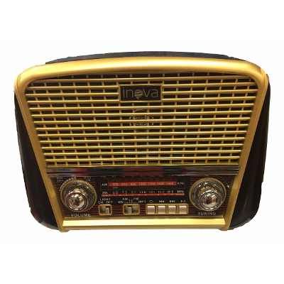 Radio Antigo Multifuncional Portátil Retro Top Am Fm Usb